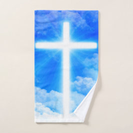 Kruis van Licht Jezus Christus  Christelijk Handdoek