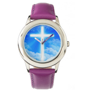 Kruis van Licht Jezus Christus  Christelijk Horloge