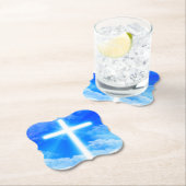 Kruis van Licht Jezus Christus  Christelijk Kartonnen Onderzetters (Insitu)