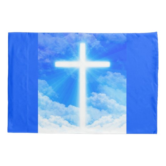 Kruis van Licht Jezus Christus Christelijk Kussensloop (Achterkant)