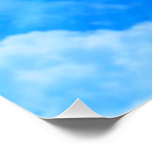 Kruis van Licht Jezus Christus  Christelijk Perfect Poster (Hoek)