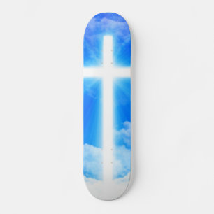 Kruis van Licht Jezus Christus  Christelijk Persoonlijk Skateboard