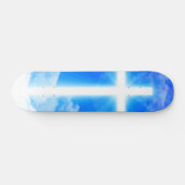 Kruis van Licht Jezus Christus  Christelijk Persoonlijk Skateboard (Horizontaal)