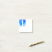 Kruis van Licht Jezus Christus Christelijk Post-it® Notes (Op bureau)