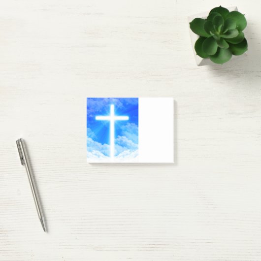Kruis van Licht Jezus Christus  Christelijk Post-it® Notes (Kantoor)