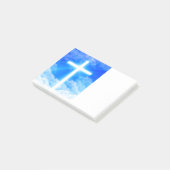 Kruis van Licht Jezus Christus  Christelijk Post-it® Notes (Schuin)