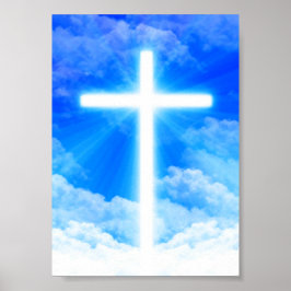 Kruis van Licht Jezus Christus Christelijk Poster