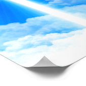 Kruis van Licht Jezus Christus Christelijk Poster (Hoek)