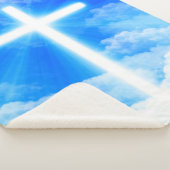 Kruis van Licht Jezus Christus  Christelijk Sherpa Deken (3/4)