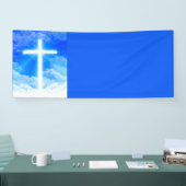 Kruis van Licht Jezus Christus  Christelijk Spandoek (Beurs)
