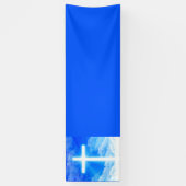 Kruis van Licht Jezus Christus Christelijk Spandoek (Verticaal)