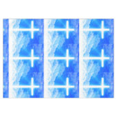 Kruis van Licht Jezus Christus Christelijk Tafelkleed (Voorkant (Horizontaal))