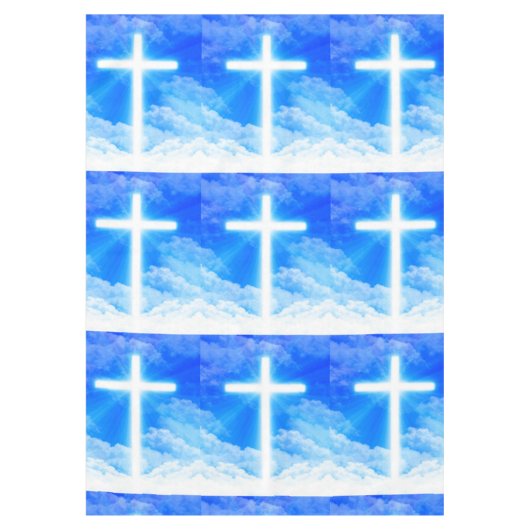 Kruis van Licht Jezus Christus Christelijk Tafelkleed (Voorkant)