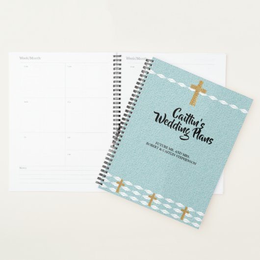 Kruis van Licht Jezus Christus Trouwplanner Planner (Display)