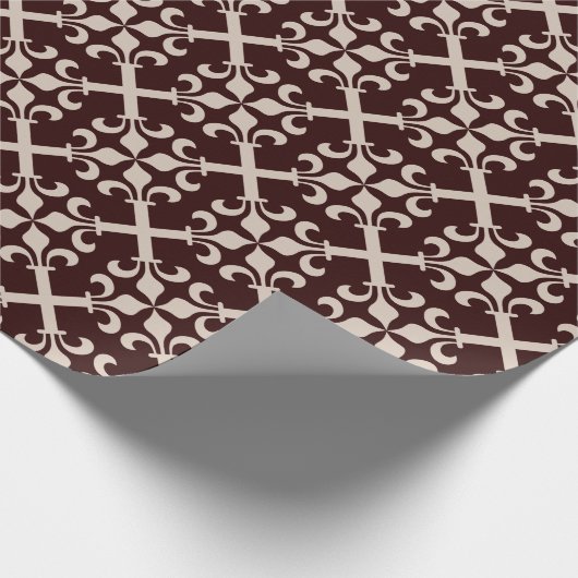 Kruis van Lilies Pattern Cadeaupapier (Hoek)