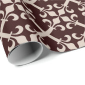Kruis van Lilies Pattern Cadeaupapier (Rol Hoek)