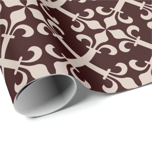 Kruis van Lilies Pattern Cadeaupapier (Rol Hoek)