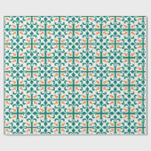 Kruis van Lilies Pattern Cadeaupapier (Vlak)