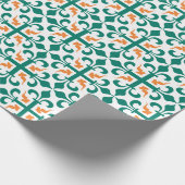 Kruis van Lilies Pattern Cadeaupapier (Hoek)