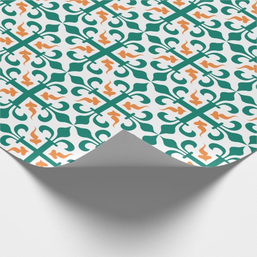  Kruis van Lilies Pattern Cadeaupapier (Hoek)