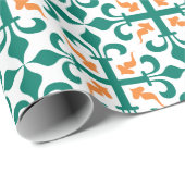 Kruis van Lilies Pattern Cadeaupapier (Rol Hoek)