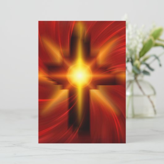 Kruis van onze Heer en Savior, Jezus Christus Kaart (Staand voorkant)