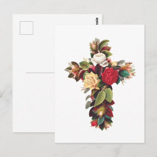 Kruis van Rozen Briefkaart (Voorkant / Achterkant)