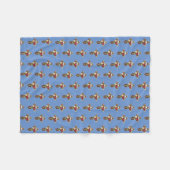 Kruis van Rozen Fleece Deken (Voorkant (Horizontaal))