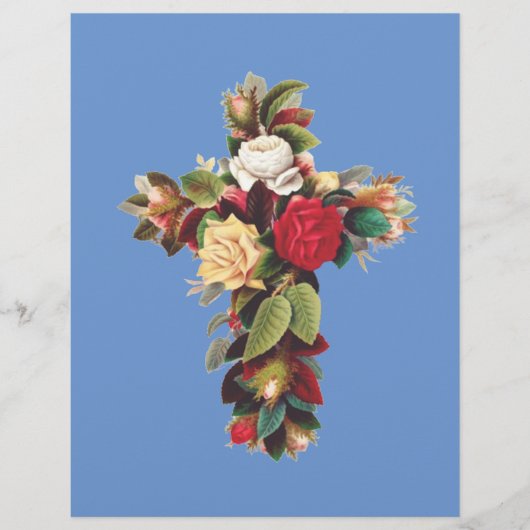 Kruis van Rozen Het Rosicruciaanse Rozenkruis Symb Flyer (Voorkant)