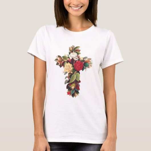 Kruis van Rozen T-shirt (Voorkant)