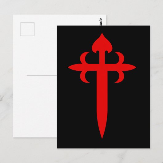 Kruis van Saint James Briefkaart (Voorkant / Achterkant)