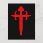 Kruis van Saint James Briefkaart (Voorkant)