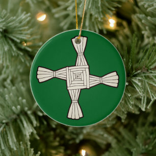 Kruis van Sint-Brigida Keramisch Ornament