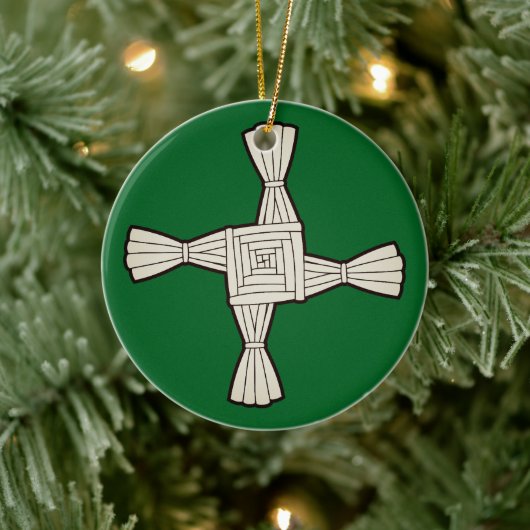 Kruis van Sint-Brigida Keramisch Ornament (Boom)