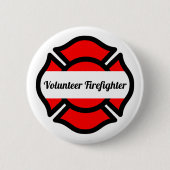 Kruis van Sint-Florian Ronde Button 5,7 Cm (Voorkant)