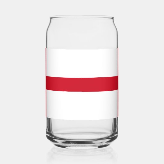 Kruis van St. George ~ Vlag van Engeland Blikvorm Glas (Rechts)