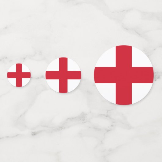 Kruis van St. George ~ Vlag van Engeland Confetti (Voorkanten)