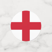 Kruis van St. George ~ Vlag van Engeland Confetti (Kleine voorkant)