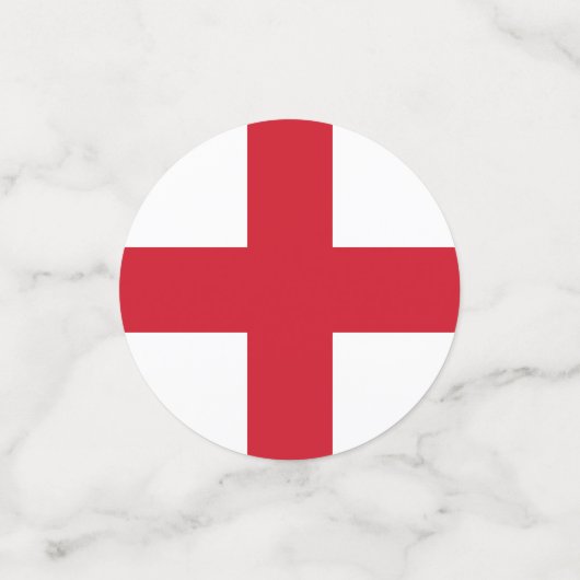 Kruis van St. George ~ Vlag van Engeland Confetti (Kleine voorkant)