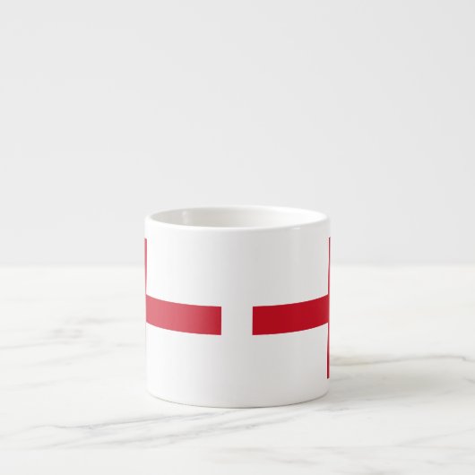 Kruis van St. George ~ Vlag van Engeland Espresso Kop (Voorkant)