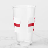 Kruis van St. George ~ Vlag van Engeland Glas (Rechts)
