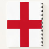 Kruis van St. George ~ Vlag van Engeland Notitieboek (Achterkant)