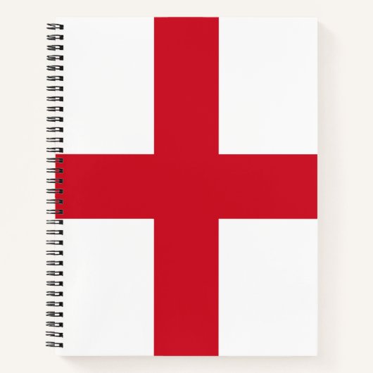 Kruis van St. George ~ Vlag van Engeland Notitieboek (Voorkant)