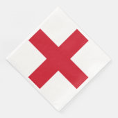 Kruis van St. George ~ Vlag van Engeland Servet (Hoek)