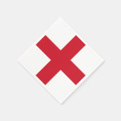 Kruis van St. George ~ Vlag van Engeland Servet (Hoek)