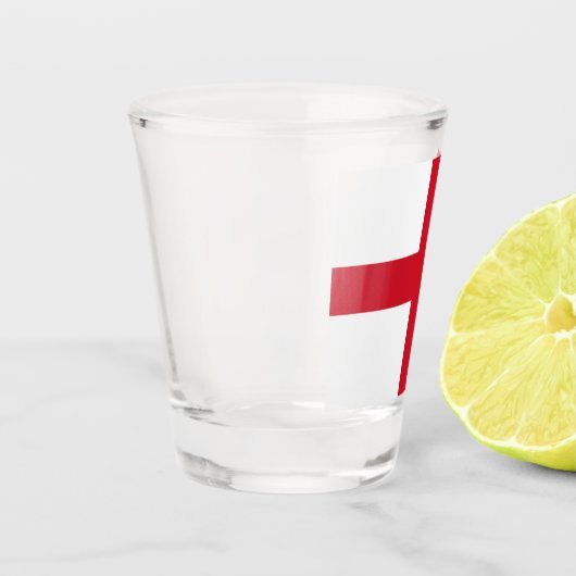 Kruis van St. George ~ Vlag van Engeland Shot Glas (Links)