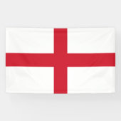 Kruis van St. George ~ Vlag van Engeland Spandoek (Horizontaal)