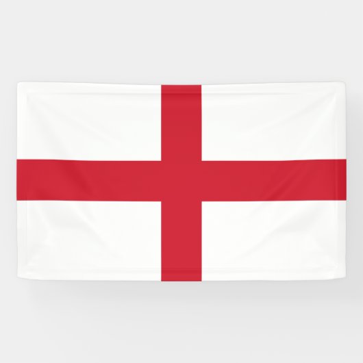 Kruis van St. George ~ Vlag van Engeland Spandoek (Horizontaal)