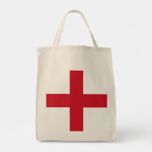 Kruis van St. George ~ Vlag van Engeland Tote Bag (Achterkant)