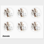 Kruis van Standvastig Geloof Ronde Sticker (Vel)